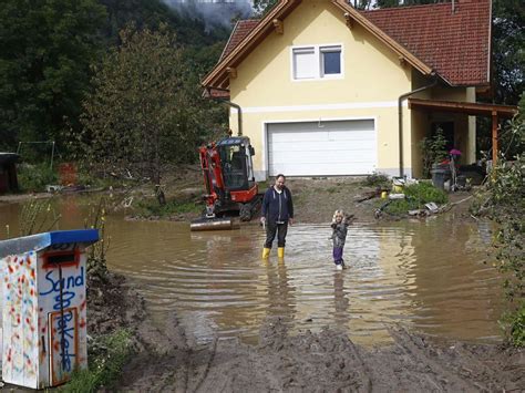 Days of torrential rains and floods in Austria have left 1 person dead, officials say